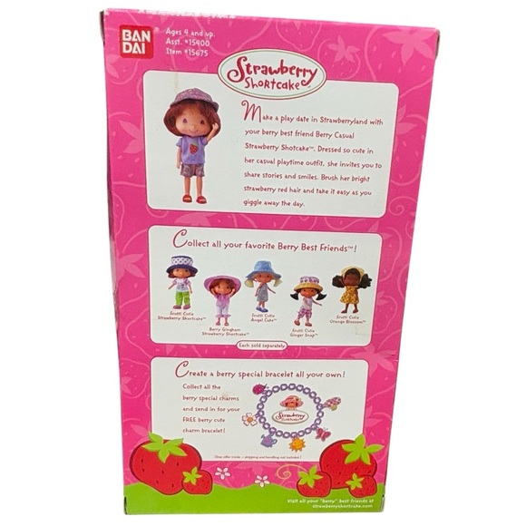 Strawberry shortcake lot pillow doll wall hanging toy berry casual doll NIB - Picture 2 of 14